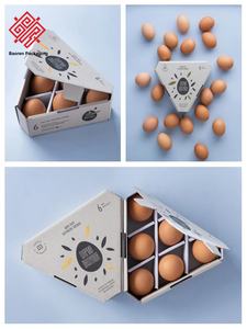 Baoren Wholesale Premium Eco-Friendly Biodegradable Recycled <b>Materials</b> UV Printing Egg Duck Packaging Custom 6-Compartment Nest - Product Image 4