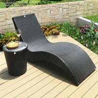 Chaises de piscine d'extérieur, chaises longues de plage Bali, imperméables, résistantes au soleil