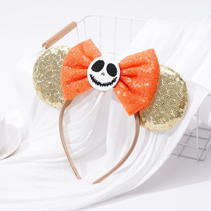 2024 nuovo cartone animato carino per bambini Festival di Halloween orecchie da topo fascia fantasma per bambini festa di arco festa accessori per capelli - Product Image 2