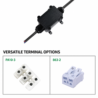 Boîtier de jonction étanche IP68 bidirectionnel M686-2A 24A 450VAC rond pour éclairage sous-marin ignifuge - Vente en gros