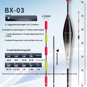 Galleggiante da pesca autoportante da 50-60 cm con corsa ultra-lunga e anti-corrente per pesci di grandi dimensioni - Product Image 6