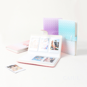 <span class=keywords><strong>Mini</strong></span> álbum de fotos personalizado de cuero PU tejido degradado, carpeta para tarjetas kpop, 96 bolsillos, para fujifilm <span class=keywords><strong>instax</strong></span> <span class=keywords><strong>mini</strong></span> flim <span class=keywords><strong>11</strong></span>/7 - Product Image 3