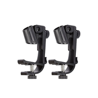 Plastic Foldable Drum Mic Stand Anti-Vibration Flexible Rotatable Microphone Clip Sturdy Durable Stage Performance Percussion