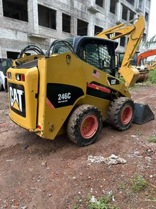 รถตักล้อยางมือสอง Caterpillar CAT 246C MINI Skid Steer Loader ปั๊มไฮดรอลิก KYB มือสอง เครื่องยนต์ดีเซล Cummins ได้รับการรับรองมาตรฐาน CE - Product Image 3