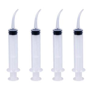 Jeringa dental curva de 6 ml y 12 ml, herramienta desechable de irrigación oral de plástico para limpieza dental, uso en adultos - Product Image 1