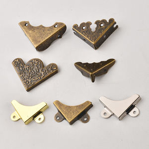Corner Brace Antique Iron <b>Bracket</b> For Wooden Box Gift Box Decorative Corner Protector Hardware Accessories - Product Image 1