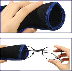 Étui en tissu pour lunettes, pochette souple pour lunettes de vue et de soleil, anti-rayures, cadeaux promotionnels - Product Image 3