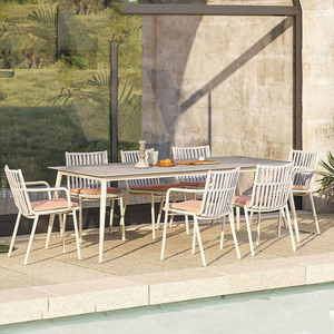 Conjunto de Muebles de Exterior de Alta Gama para Hotel o Villa, Estilo Pastoral, Mesa y <span class=keywords><strong>Sillas</strong></span> para Patio, Resistentes al Agua y al Sol - Product Image 2