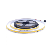 Bande LED COB flexible 24V DC IP20 avec contrôle par application, effet de poursuite, 360 LED/m, IC adressable WS2811 SPI pour décoration DIY