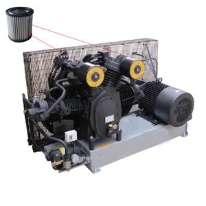 Compressore d'Aria a Pistone Shang Air <span class=keywords><strong>2</strong></span>-34CSH-1830, Stazionario e Lubrificato, Raffreddato ad Aria per Linea di Produzione Bottiglie PET, Alimentazione CA - Product Image 6