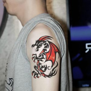 Autocollants de tatouage temporaire imperméables à l'encre végétale noire, sexy, tendance, personnalisables, pour hommes et femmes - Product Image 1