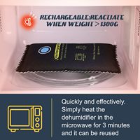 Déshydratant en gel de silice rechargeable, sac absorbant l'humidité, déshumidificateur déshydratant de décoloration pour les voitures de sécurité des armes à feu des placards à la maison