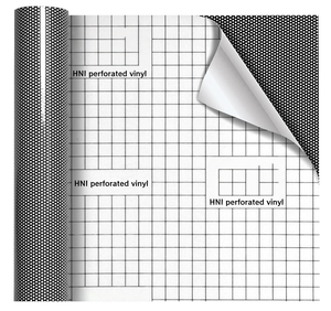 Film adhésif perforé unidirectionnel noir pour vitres, film PVC lumineux pour vitrage, rouleau <span class=keywords><strong>de</strong></span> vinyle à vision unidirectionnelle - Product Image 5