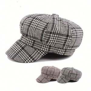 Nouvelle collection 2024 : Casquette Gavroche en Coton Sergé 100% pour Femme – Tendance Printemps-Automne - Product Image 2