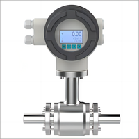 Pengukur aliran elektromagnetik Stainless Steel, alat ukur Uap udara Gas LPG tahan ledakan