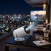 Projecteur intelligent HY300PRO, source LED 30000 heures, dissipation thermique stable, double WiFi, miroir d'écran de téléphone, projecteur LED portable