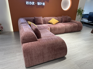 Sofá Modular Tapizado en Seda Sintética de Morera, Plegable y Convertible, para Alquiler de Departamentos, Moderno, Ahorra Espacio, para Escuelas - Product Image 3