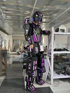 Traje Robótico LED Cyberpunk con Pantalla Programable en el Pecho, Armadura Luminosa RGB, Control DMX512, para Actuaciones en Discotecas y Escenarios, para Adultos - Product Image 3