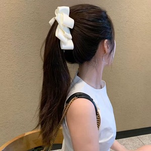 Pinzas para el Cabello con Lazo de Color Sólido, Pinzas de Plástico/Tela Tipo Banana para Niñas, Multiusos, para Peinados de Fiesta - Product Image 5
