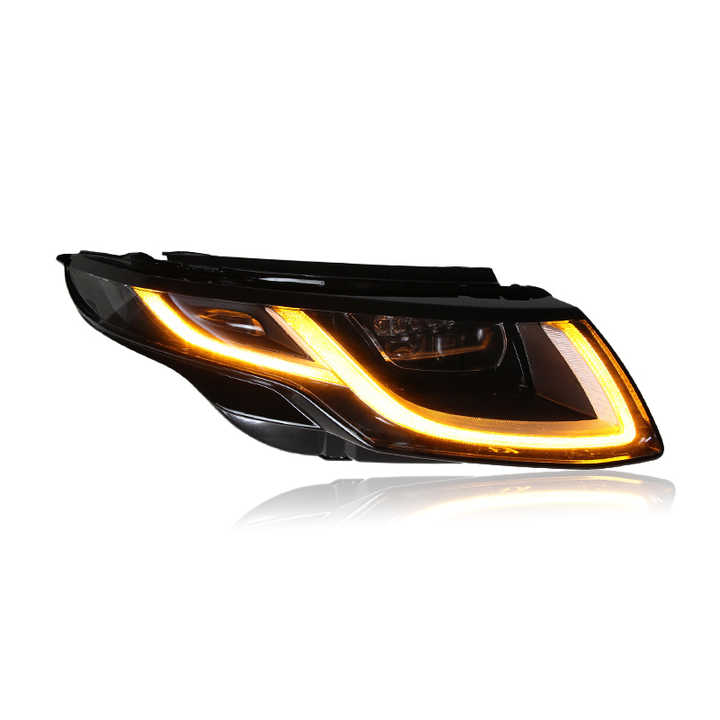 SJC Auto For Land Rover Range Rover Evoqueヘッドライト13-17 LED 