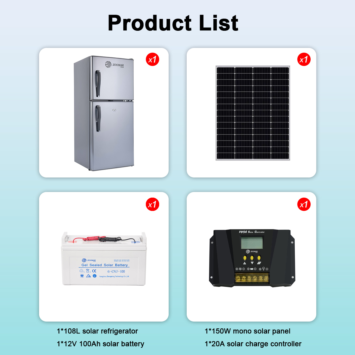 complete set solar Refrigerator