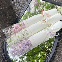 Mini sac d'emballage pour bouquet unique de roses 20 pièces, emballage cadeau en plastique pour bouquet de fleurs