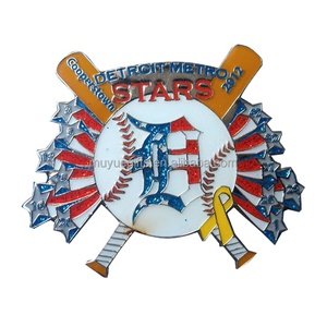 Su ordinazione di baseball risvolto pin con placcatura in oro <span class=keywords><strong>a</strong></span> buon prezzo e consegna veloce - Product Image 4