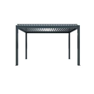<span class=keywords><strong>Pergola</strong></span> d'extérieur 3x3 Bioclimatic <span class=keywords><strong>Pergola</strong></span> d'extérieur à persiennes durable et imperméable en aluminium noir bon marché - Product Image 4