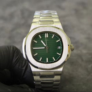 2025 Hot-Selling High-End Luxury <b>Men's</b> Mechanical <b>Watch</b> with Steel Strap, Green Dial, Date Display, Classic Mechanical <b>Watch</b> - Product Image 1