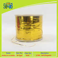 Free Sample Metallic Sparkle Yarn Manufacturer Hot Sales m Type Shinning Low Price Green Lurex Yarn for Knitting