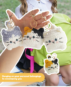 Kit de Ganchillo <span class=keywords><strong>para</strong></span> <span class=keywords><strong>Principiantes</strong></span>, Kit de Ganchillo de Gato <span class=keywords><strong>para</strong></span> Adultos, <span class=keywords><strong>Amigurumi</strong></span>, Animales de Ganchillo, Manualidades de Ganchillo, Kits de Ganchillo Fáciles, Kit de <span class=keywords><strong>Tejido</strong></span>, Regalos de Navidad - Product Image 6
