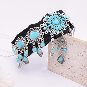 ที่คาด<span class=keywords><strong>ผม</strong></span>แบบโบฮีเมียนสไตล์เรโทรแบบชาวโบฮีเมียนจี้เทอร์ควอยซ์เทียมสำหรับงานเต้นรำสุดหรูเครื่องประดับ<span class=keywords><strong>ผม</strong></span> - Product Image 6