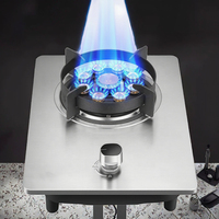 Diskon besar pembakar Gas tunggal LPG portabel kompor Gas tunggal untuk memasak di luar ruangan meja atas kompor Gas Mini harga pabrik