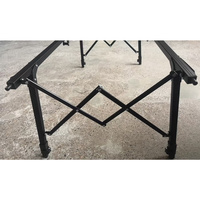 Table roulante de camping Table pliante réglable pour les voyages Backyards Beach