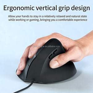 Ergonomic Vertical Optical 2.4GHz <b>Wireless</b> <b>Mouse</b> with RGB Backlit USB Charging for <b>Computer</b> Home Office & Gaming Use-in Stock - Product Image 2