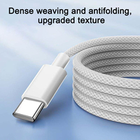 Cable de Carga Rápida USB C a USB C de 1M 1.5M 2M Original 35W PD20W, Cable de Datos USB 2.0 Tipo C con Trenzado de Nailon para Teléfono