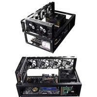 Boîtier de serveur GPU Open Air 6GPU DIY en acier 8GPU Rig Frame Rack en stock Boîtier stable en acier