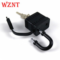 NT-LPC11 Cadenas en laiton de haute qualité 25 mm noir OEM étanche anti-poussière avec couvercle en PVC laminé certifié CE pour usage industriel et de sécurité