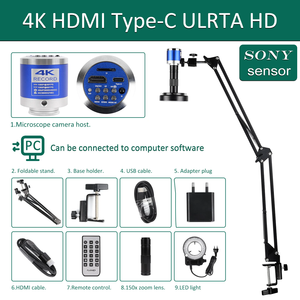 Yizhan 48mp 4K Kính hiển vi kỹ thuật số 60fps Máy Ảnh USB 150x ống kính khung cho điện tử hàn đồng xu - Product Image 2