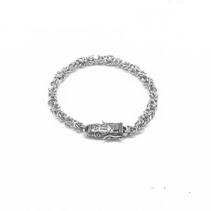 yunnique Pulsera de cadena con ancla, plata tibetana, diseño geométrico unisex, GZY-B0513 - Product Image 5