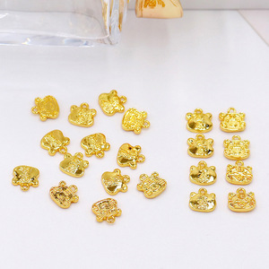 Colgante del Zodiaco Tigre, Chapado en Oro de 18K, Aleación, para Pulsera DIY, Amuleto para la Paz y la Salud, Regalo Unisex, Colgantes con Temática Animal - Product Image 3