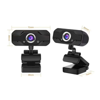 Meilleure caméra web USB HD 1080P avec capteur CMOS pour la diffusion en direct et la vidéoconférence avec audio bidirectionnel et rotation à 360°