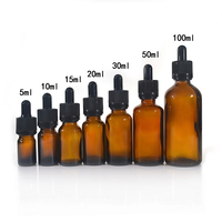 Flacons en verre ambré de 50 ml et 100 ml avec tête de pompe noire, flacon rond en verre de Boston pour huile essentielle et lotion, personnalisation possible