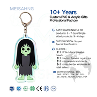 Porte-clés acrylique classique personnalisé pour Halloween, avec nom sur mesure, pendentif fantôme et citrouille à paillettes, sérigraphié, vente en gros pour les fêtes