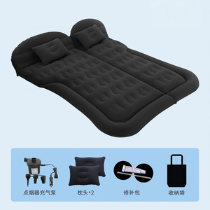 Matelas pneumatique de <span class=keywords><strong>camping</strong></span> en PVC, portable, pliable, lit de voiture, matelas de siège arrière de SUV, pompe à air externe - Product Image 5