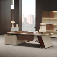 Bureau de luxe pour cadres, design de PDG, bureau de direction moderne, bureau de direction de haute qualité à densité moyenne