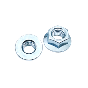 Vente directe d'usine - Écrou à bride hexagonale à fond plat galvanisé <span class=keywords><strong>M8</strong></span> - Écrou à bride en acier au carbone - Product Image 2