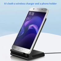 Ventes directes d'usine Chargeur sans fil Dock Support de téléphone de bureau Support pour iPhone Samsung S25 S24 Xiaomi Station de charge rapide