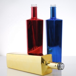 Electroplated Super Flint Spirits 700ml Brandy Glass <strong>Bottle</strong> Electroplate 750ml Gold <strong>Champagne</strong> <strong>Bottle</strong> - Product Image 6