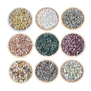 Precio de fábrica pequeña resina Bond grava terrazo piedra Chips piedras de guijarros utilizadas para paisajismo de jardines y pavimentación de carreteras - Product Image 6